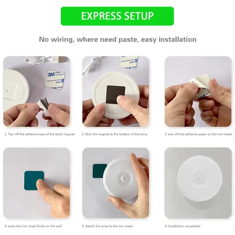 Modern white led motion sensor nightlight for stairs and closet