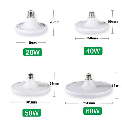 Modern white led ufo ceiling lamp living room e27 bulb