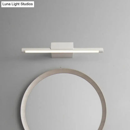 Modern white led vanity lamp with acrylic shade – bathroom wall light
