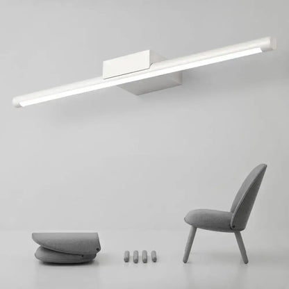 Modern white led vanity lamp with acrylic shade – bathroom wall light