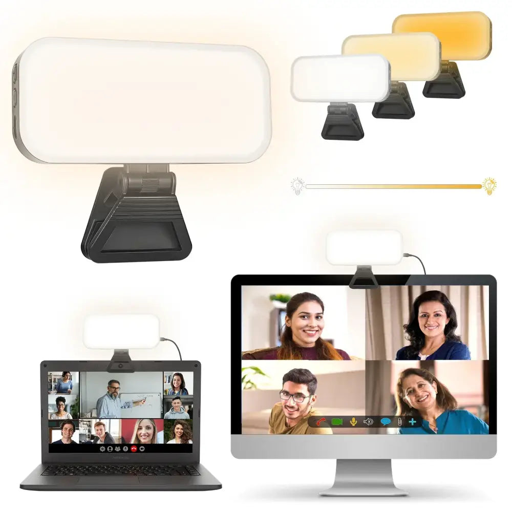 Modern white led video light for office and live broadcast
