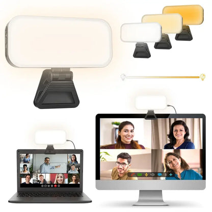 Modern white led video light for office and live broadcast