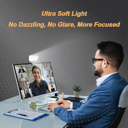 Modern white led video light for office and live broadcast