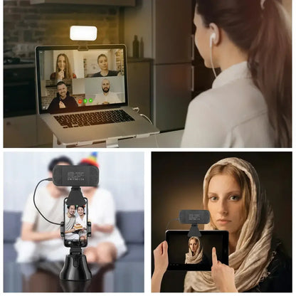 Modern white led video light for office and live broadcast