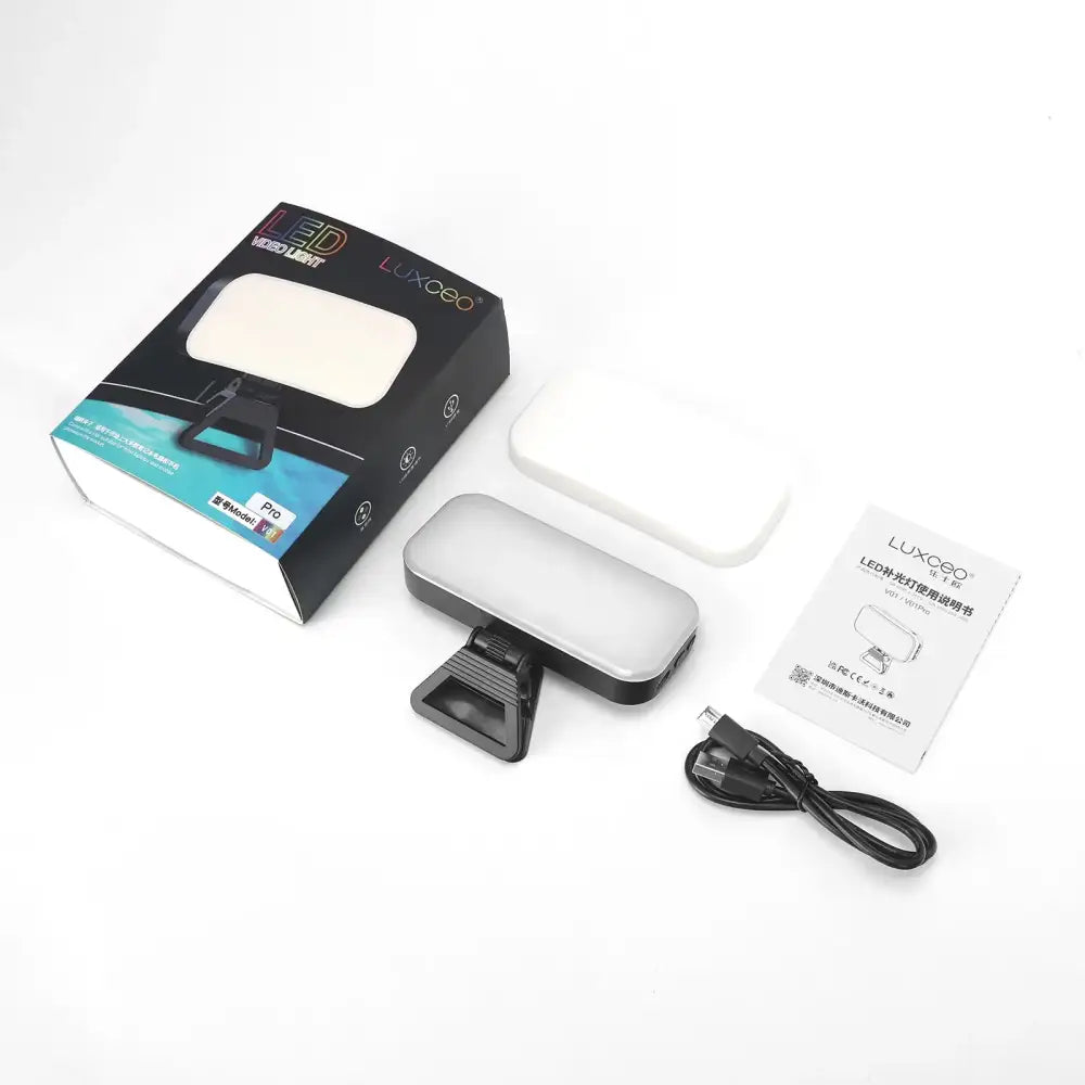 Modern white led video light for office and live broadcast