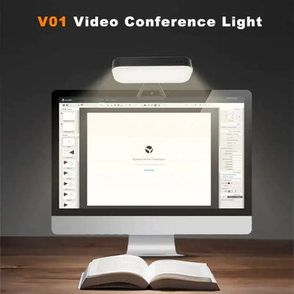 Modern white led video light for office and live broadcast