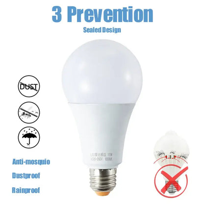 Modern white led wall lamp porch radar motion sensor lightbulb