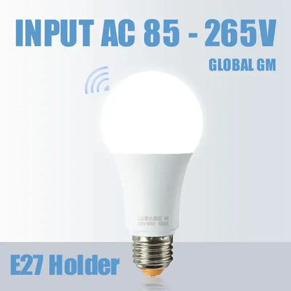 Modern white led wall lamp porch radar motion sensor lightbulb
