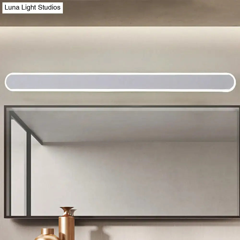 Modern white led wall light bathroom mirror fixture