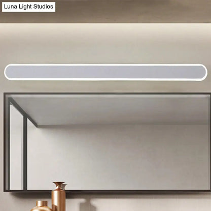 Modern white led wall light bathroom mirror fixture
