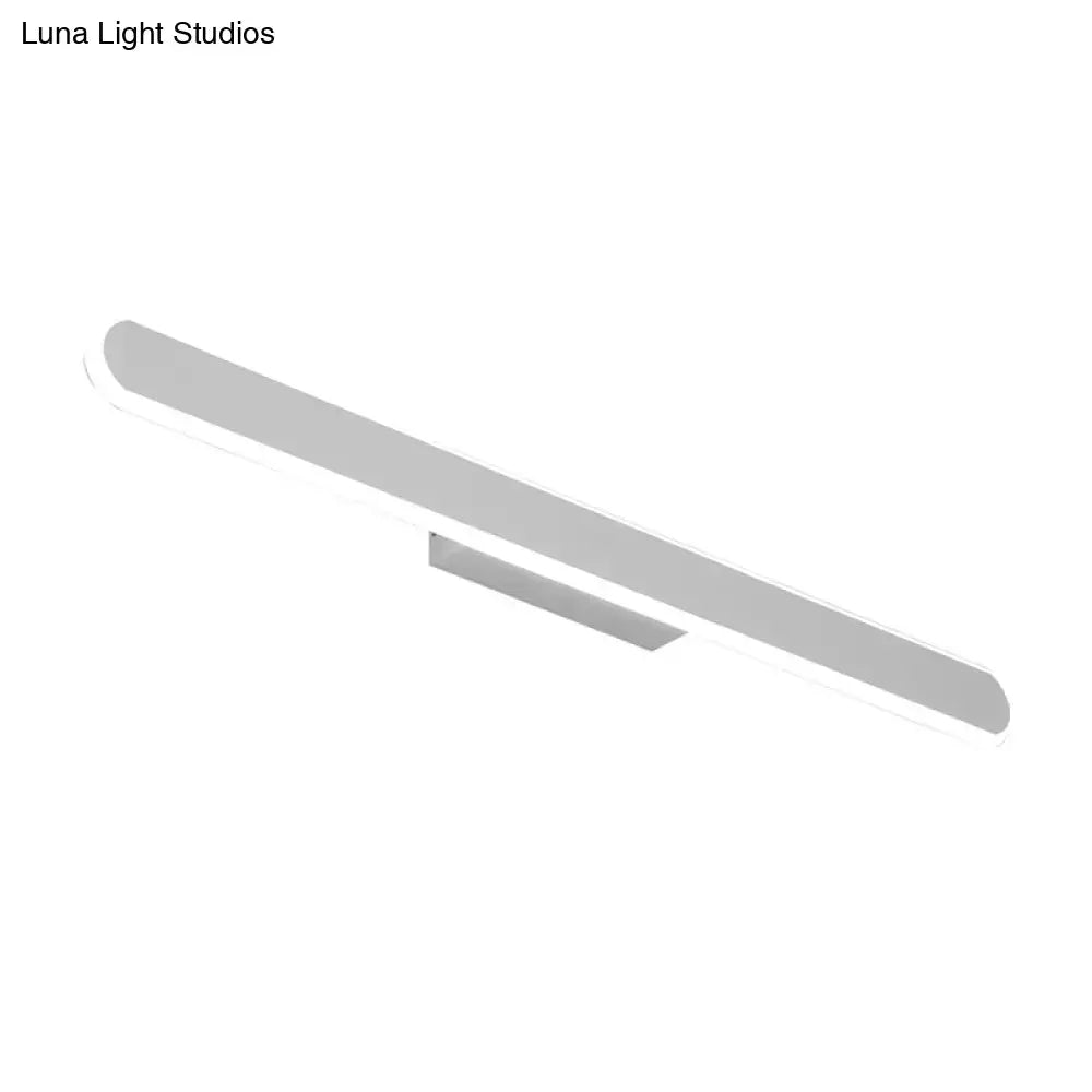 Modern white led wall light bathroom mirror fixture
