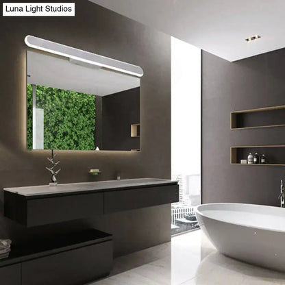 Modern white led wall light bathroom mirror fixture