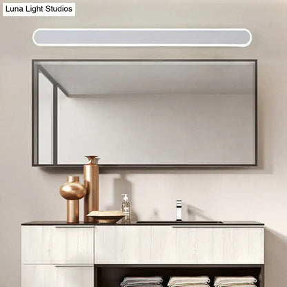 Modern white led wall light bathroom mirror fixture