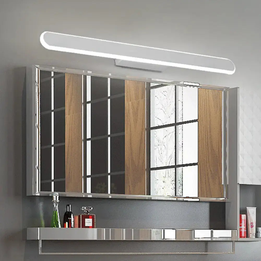 Modern white led wall light bathroom mirror fixture