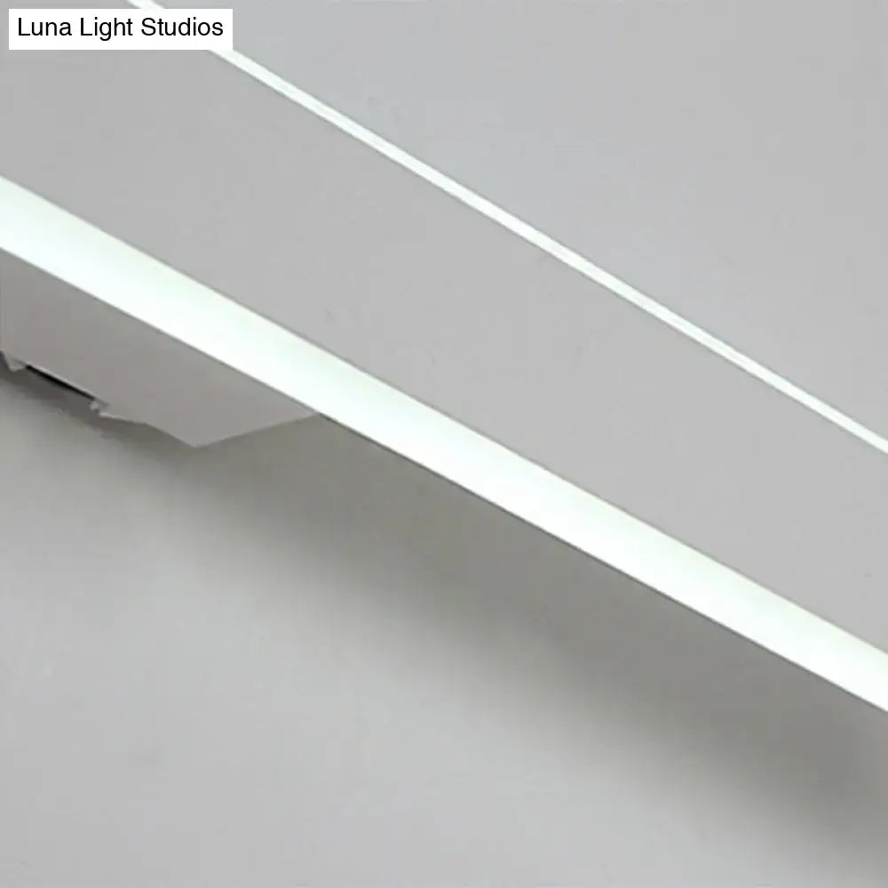 Modern white led wall light bathroom mirror fixture