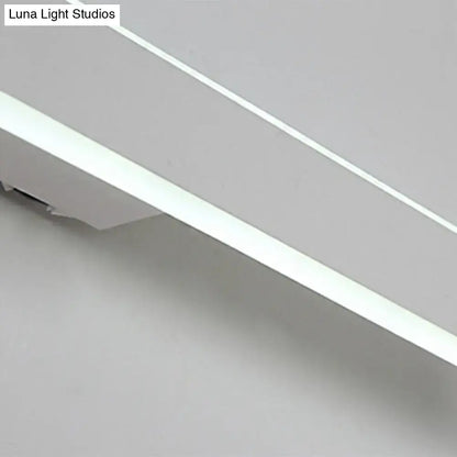 Modern white led wall light bathroom mirror fixture