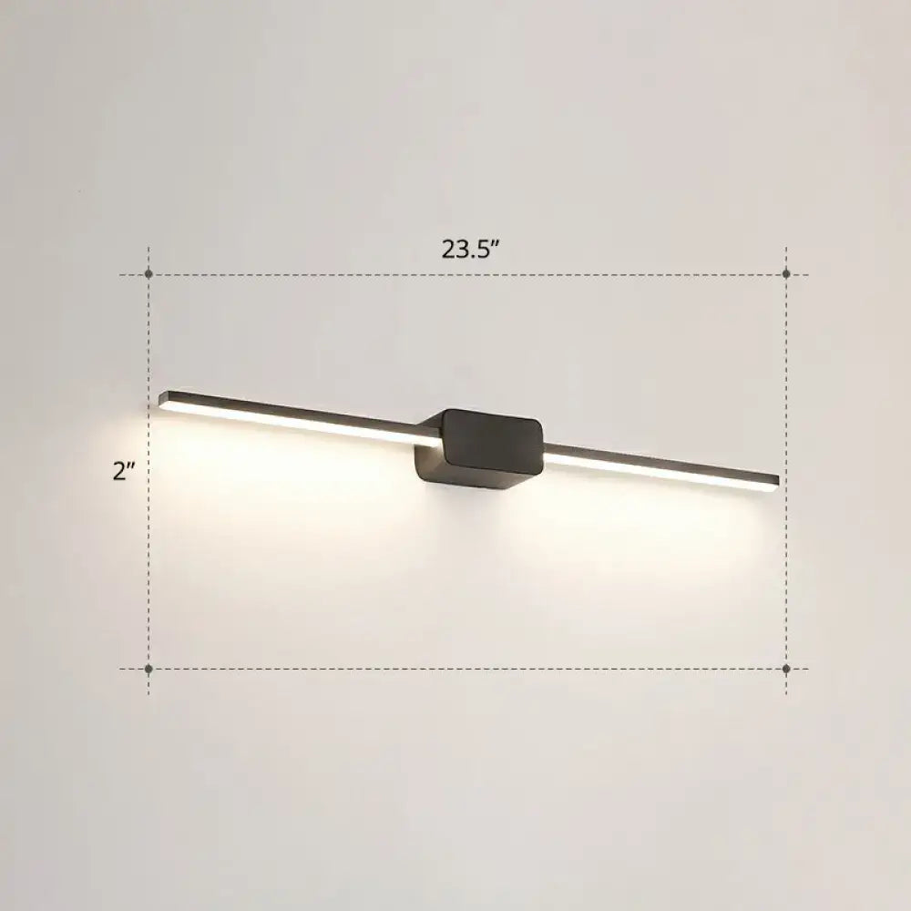 Modern white led wall mounted bathroom vanity lamp