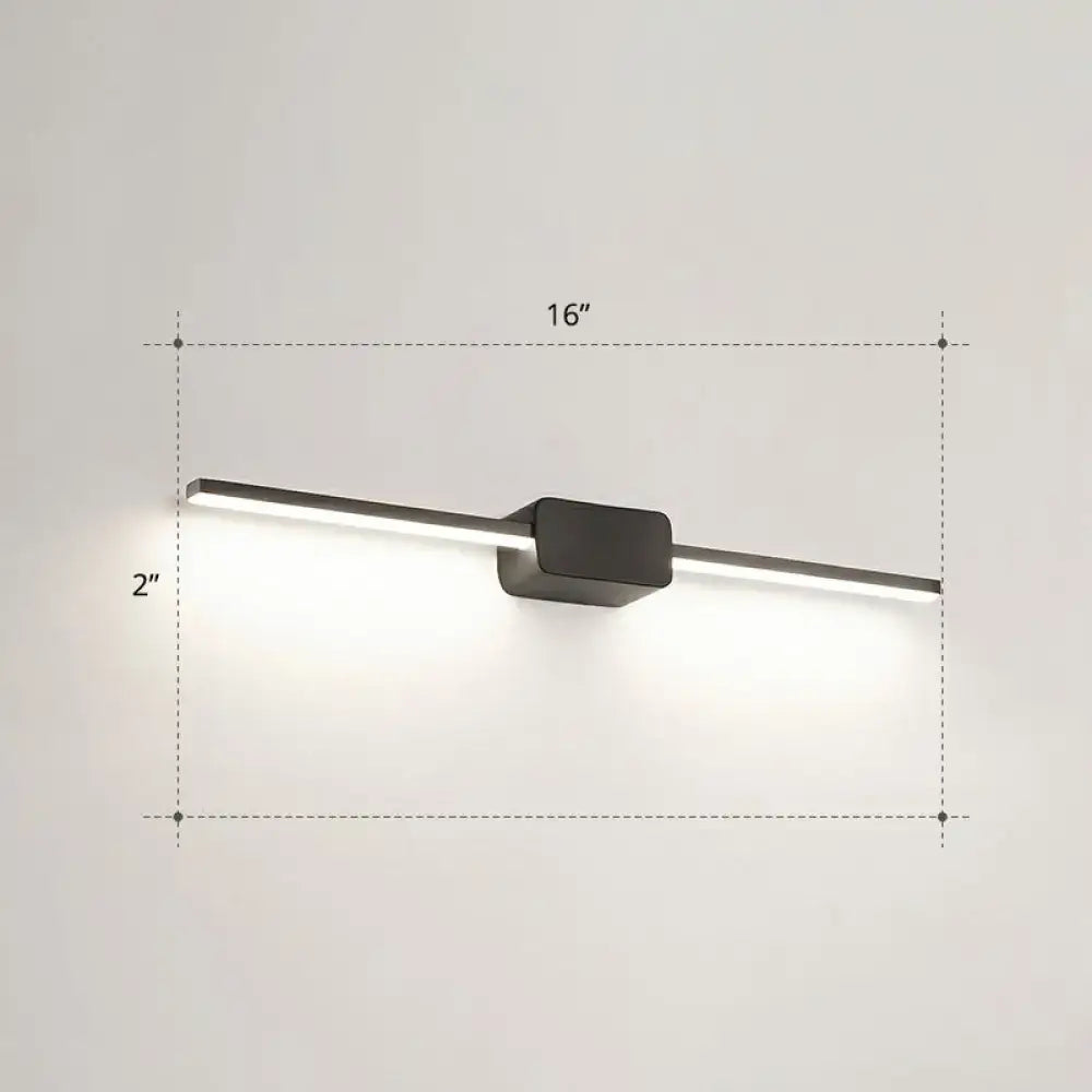 Modern white led wall mounted bathroom vanity lamp