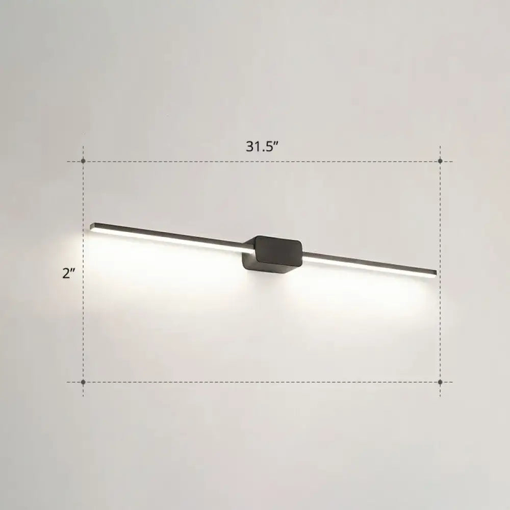 Modern white led wall mounted bathroom vanity lamp