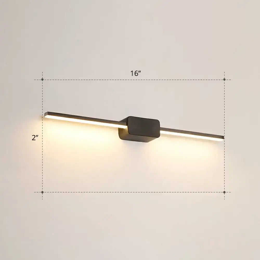 Modern white led wall mounted bathroom vanity lamp