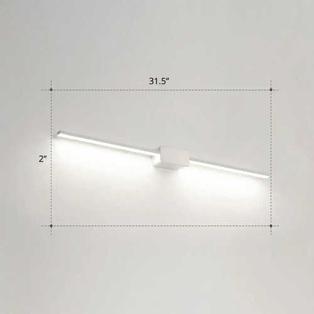 Modern white led wall mounted bathroom vanity lamp