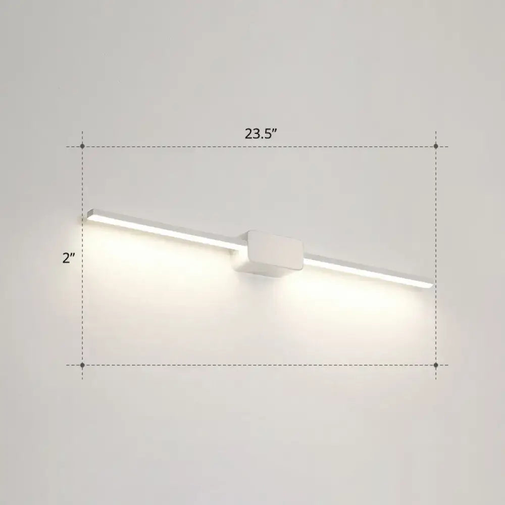 Modern white led wall mounted bathroom vanity lamp