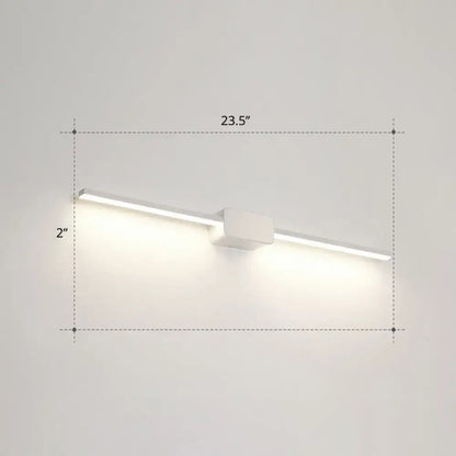 Modern white led wall mounted bathroom vanity lamp