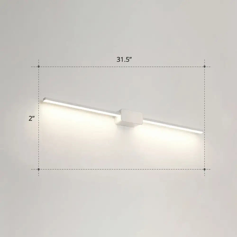 Modern white led wall mounted bathroom vanity lamp