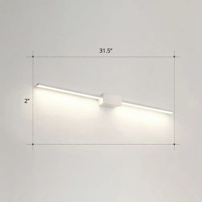 Modern white led wall mounted bathroom vanity lamp