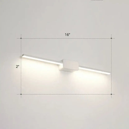 Modern white led wall mounted bathroom vanity lamp