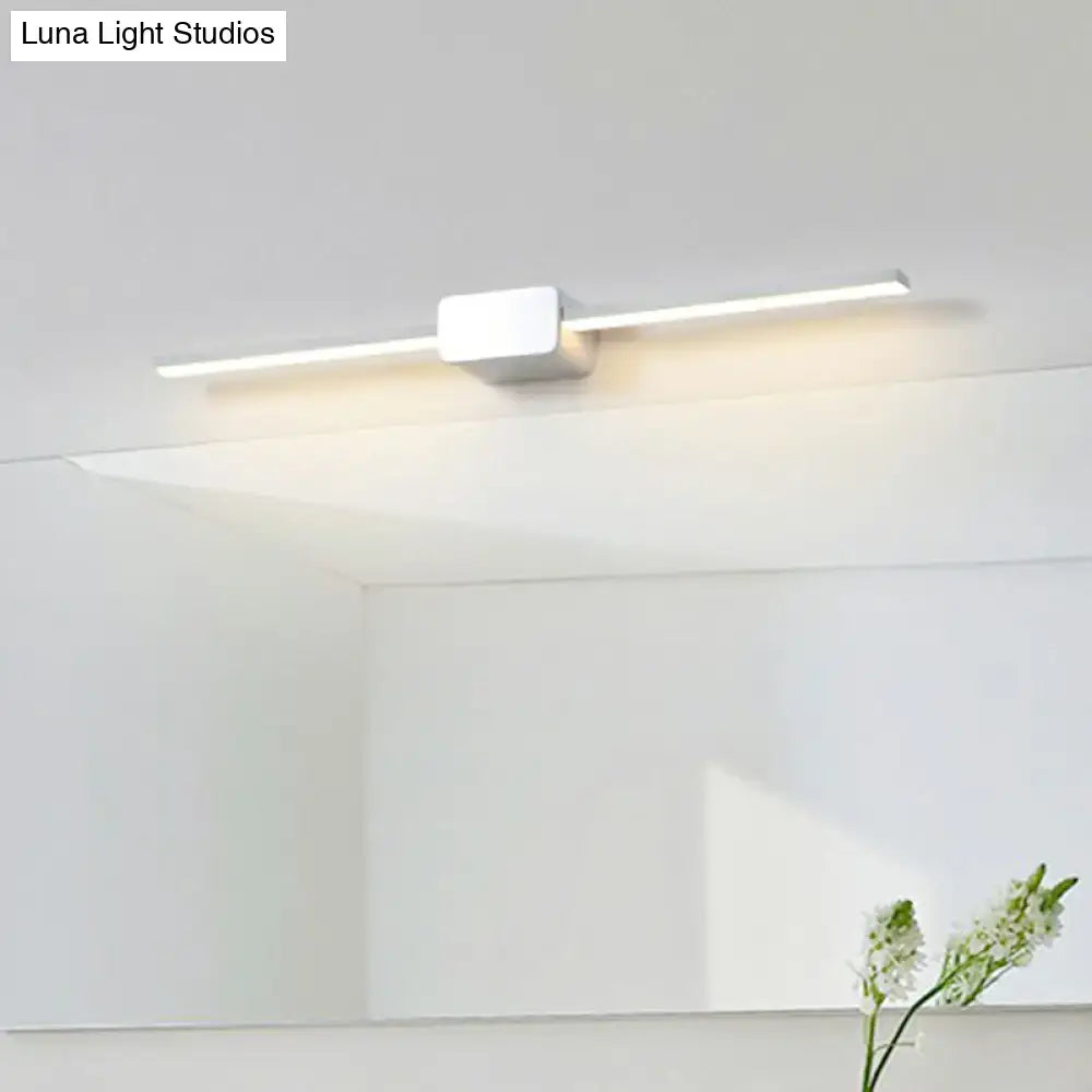 Modern white led wall mounted bathroom vanity lamp