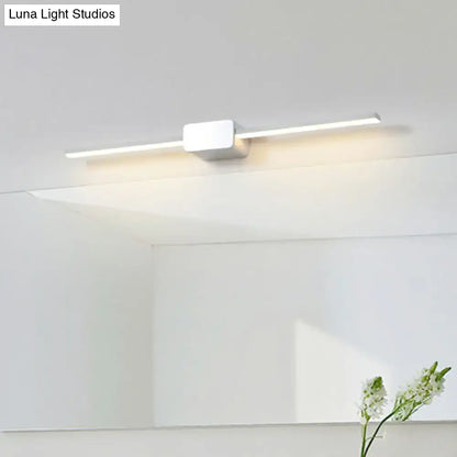Modern white led wall mounted bathroom vanity lamp
