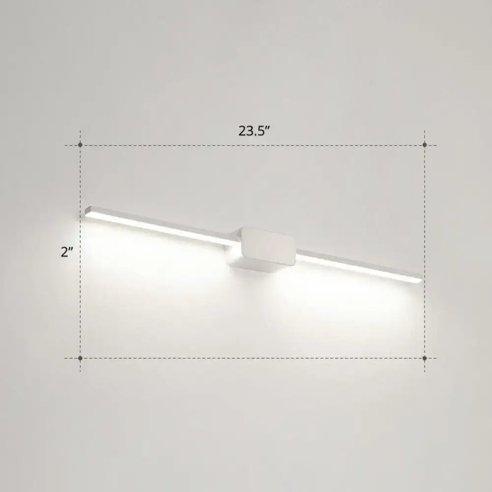 Modern white led wall mounted bathroom vanity lamp