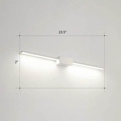 Modern white led wall mounted bathroom vanity lamp