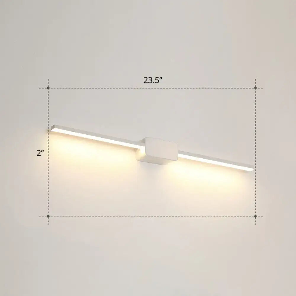 Modern white led wall mounted bathroom vanity lamp