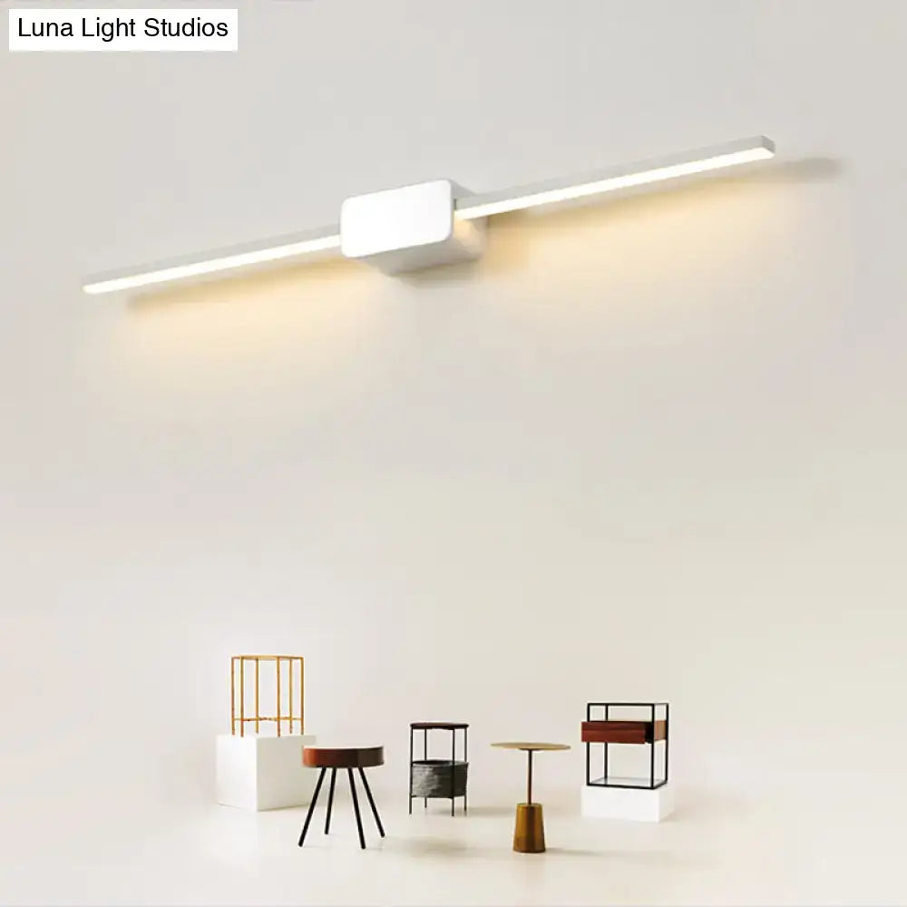 Modern white led wall mounted bathroom vanity lamp
