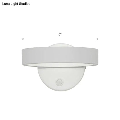 Modern white led wall sconce – living room direct wired light