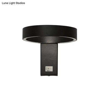Modern white led wall sconce – living room direct wired light