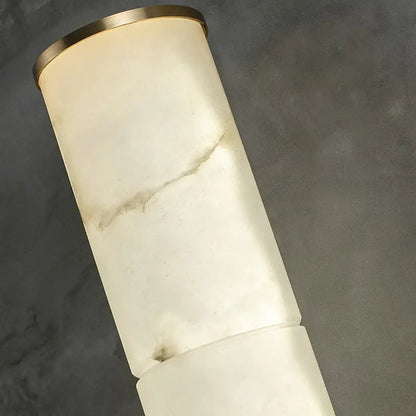 Modern white marble and brass wall lamp living room sconce