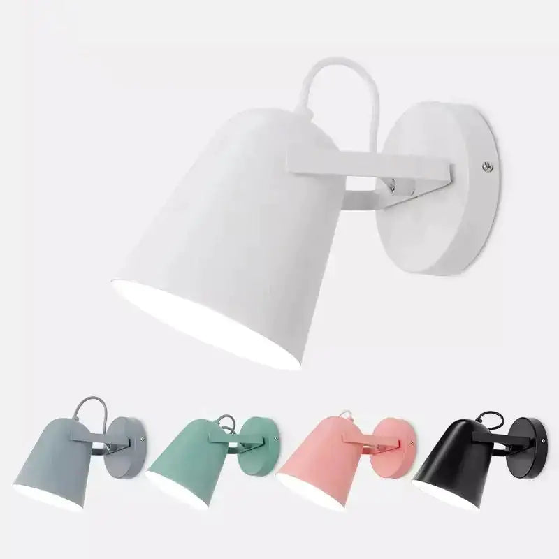 Modern white matte adjustable ferrell wall lamp bedroom spotlight