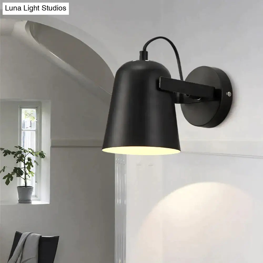 Modern white matte adjustable ferrell wall lamp bedroom spotlight
