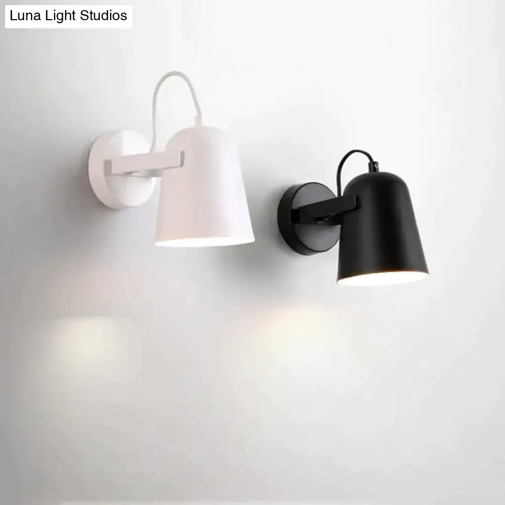 Modern white matte adjustable ferrell wall lamp bedroom spotlight