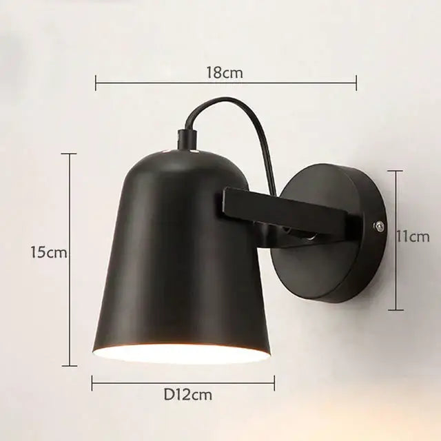 Modern white matte adjustable ferrell wall lamp bedroom spotlight