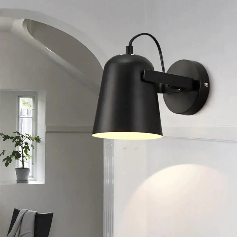Modern white matte adjustable ferrell wall lamp bedroom spotlight
