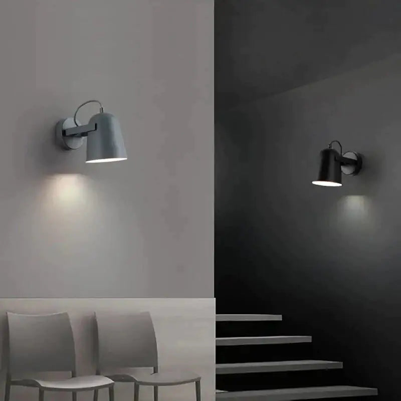 Modern white matte adjustable ferrell wall lamp bedroom spotlight