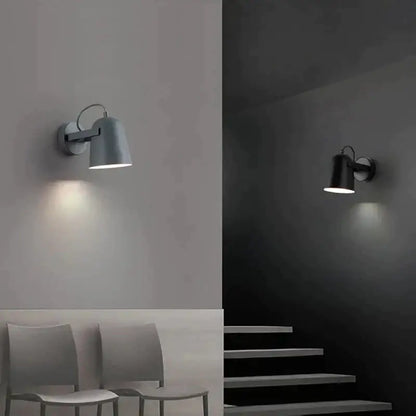 Modern white matte adjustable ferrell wall lamp bedroom spotlight