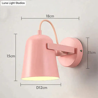 Modern white matte adjustable ferrell wall lamp bedroom spotlight