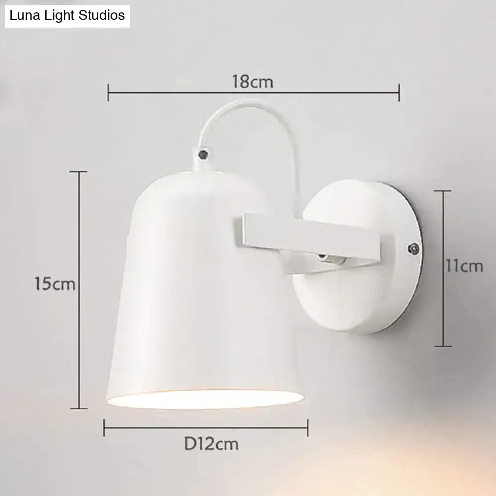 Modern white matte adjustable ferrell wall lamp bedroom spotlight