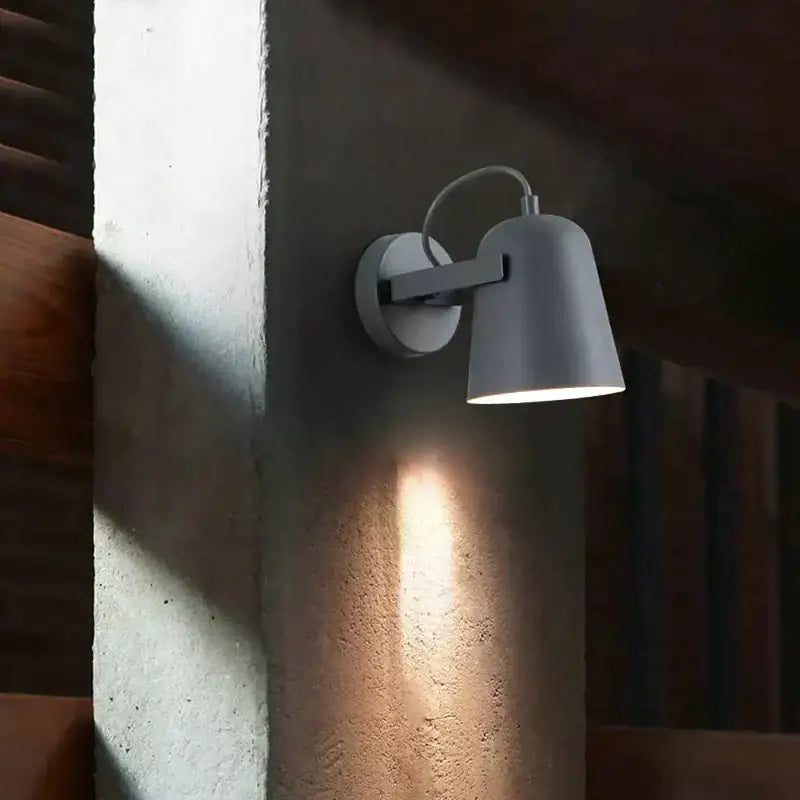 Modern white matte adjustable ferrell wall lamp bedroom spotlight