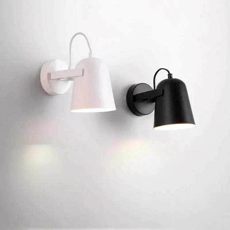 Modern white matte adjustable ferrell wall lamp bedroom spotlight